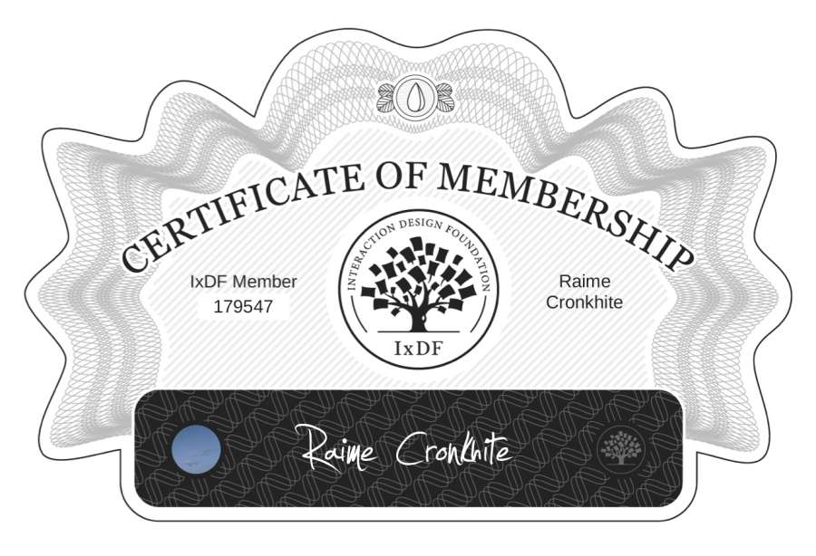 ixdf member certificate