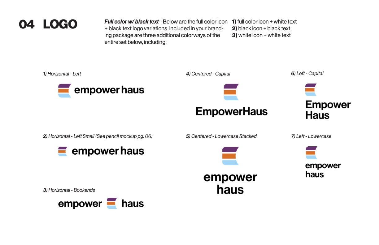 screengrab of logo guidelines