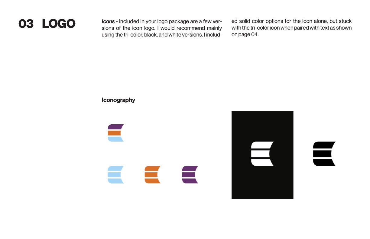 screengrab of logo guidelines