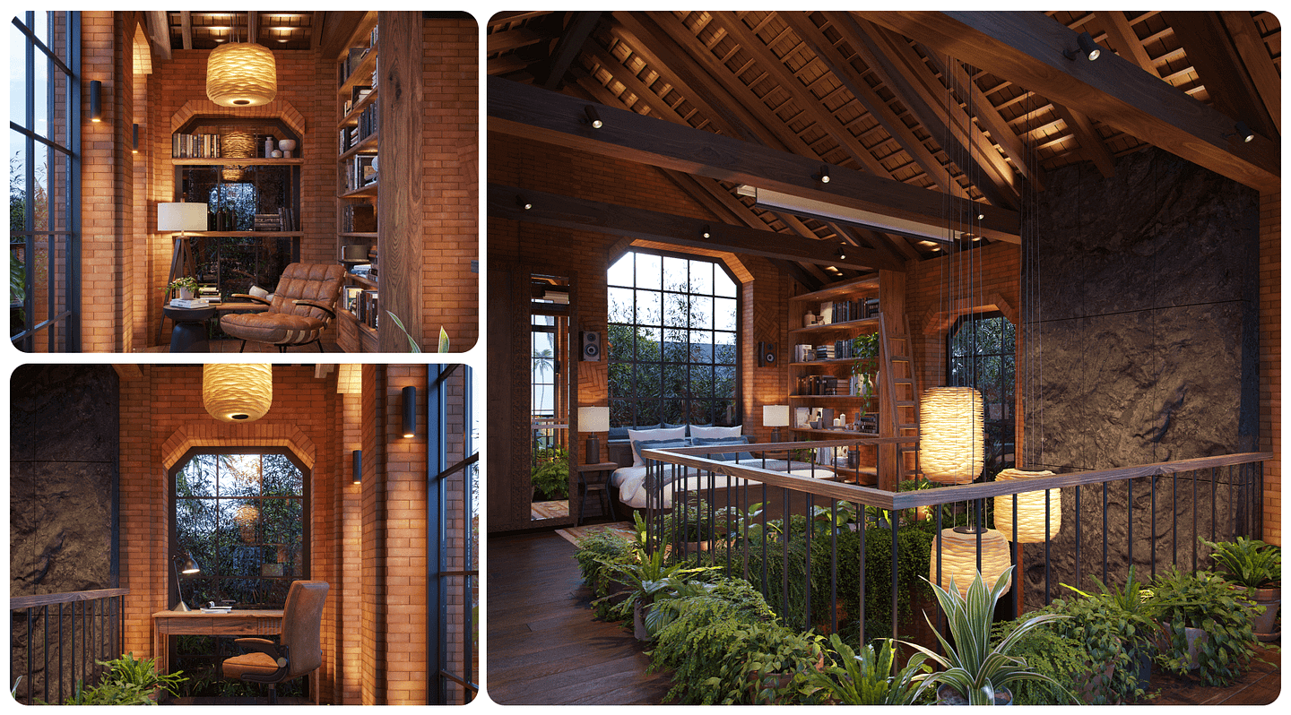 Magic Story library and desk