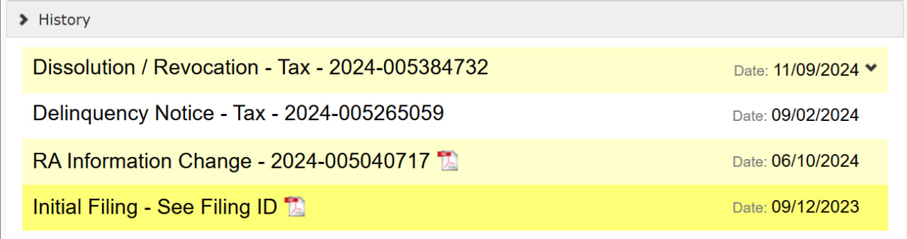 раздел «History» 