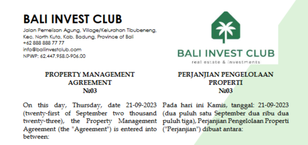 Property Management Agreement