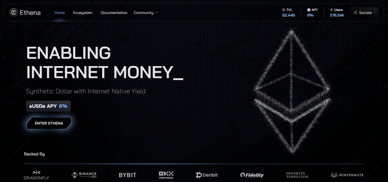 Ethena: Not Stablecoin, But Synthetic Dollar Asset