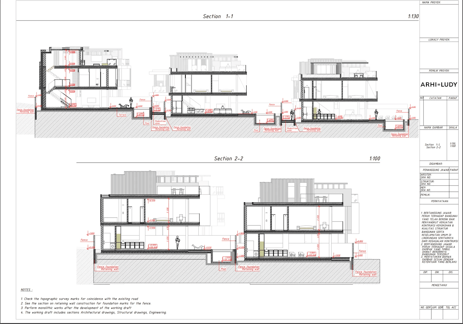 Villas sideview