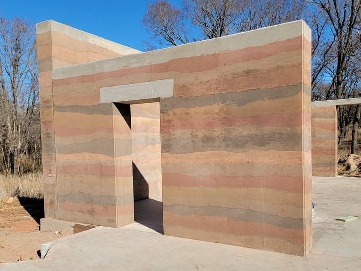 rammed earth material
