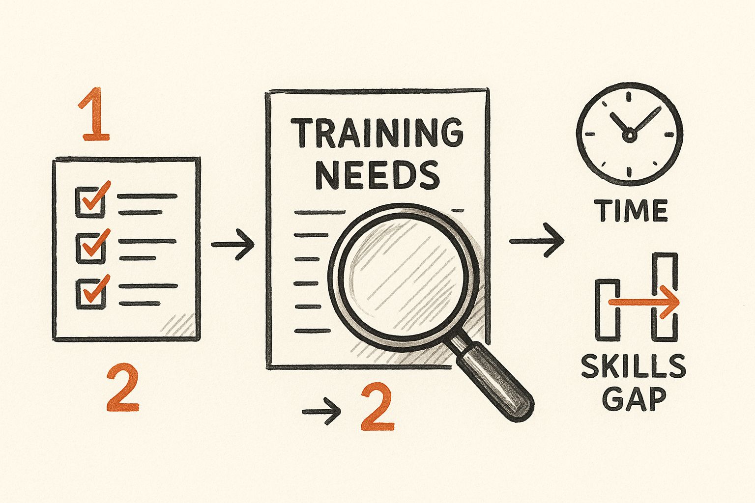 Infographic about creating a training program