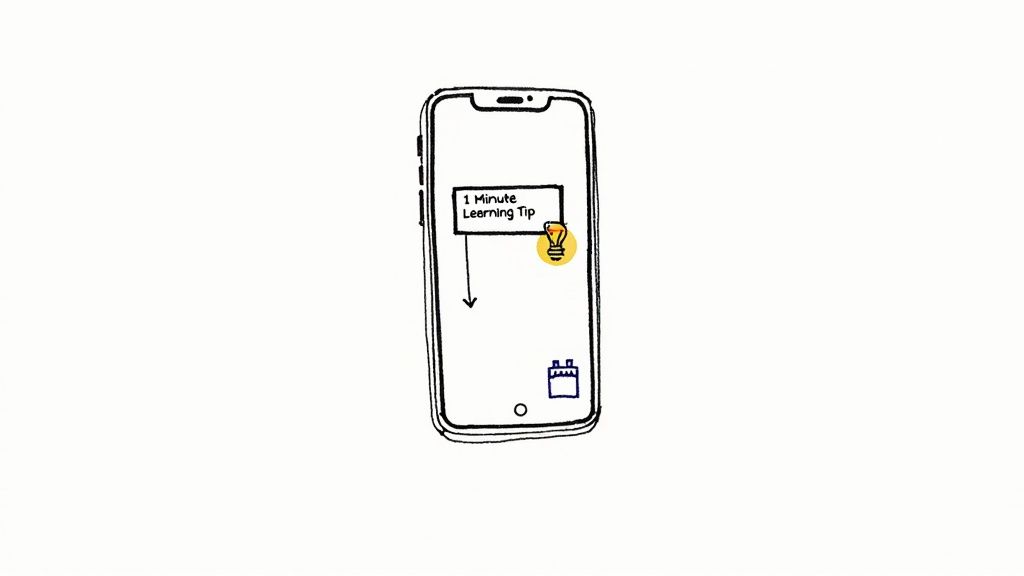 Mobile Push Notifications with Learning Nuggets