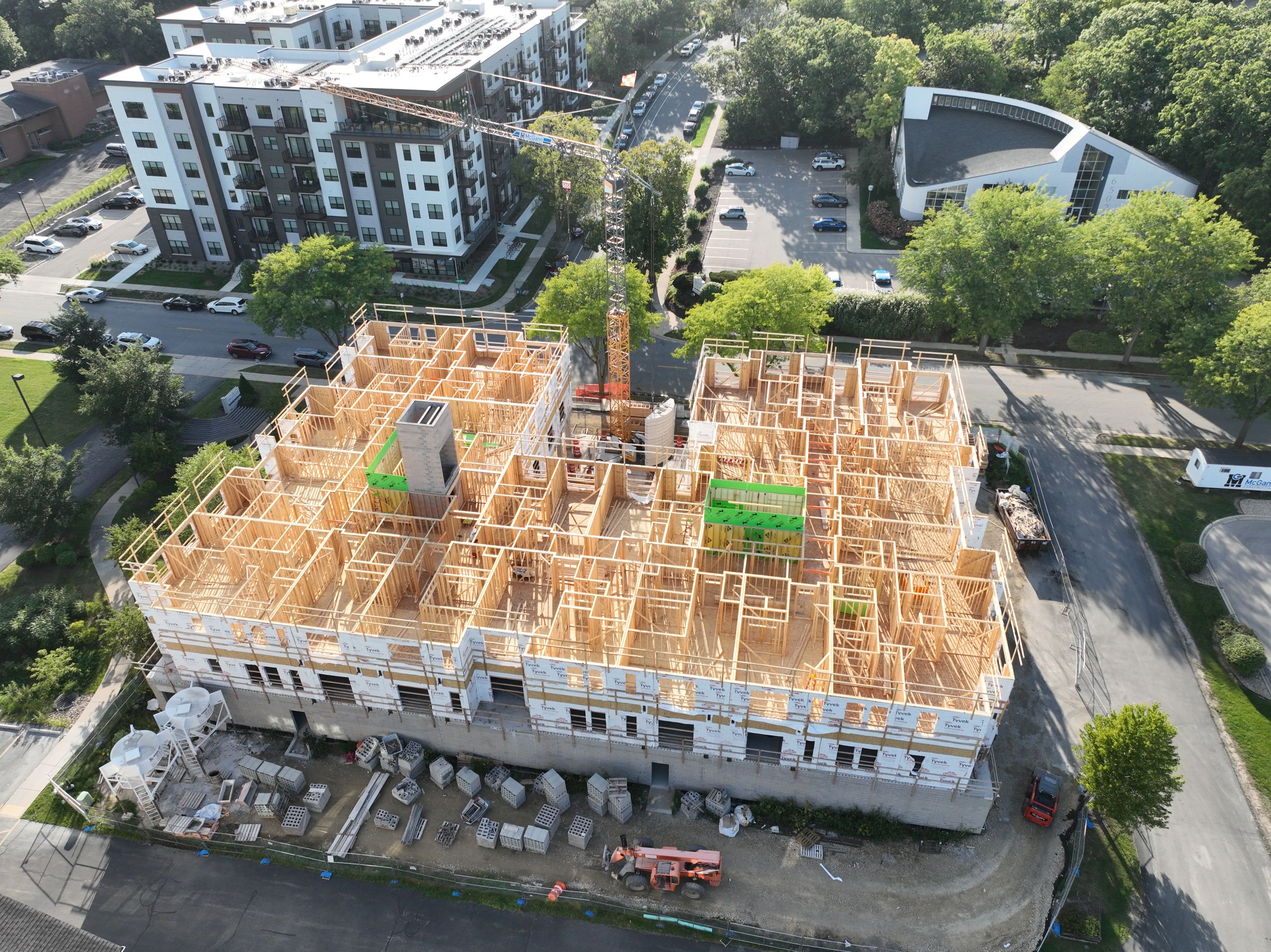 Picture of the Apiary framed by DC Materials LLC