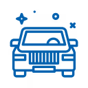 Blue Limousine Icon