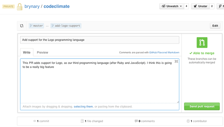 Animated Pull Requests