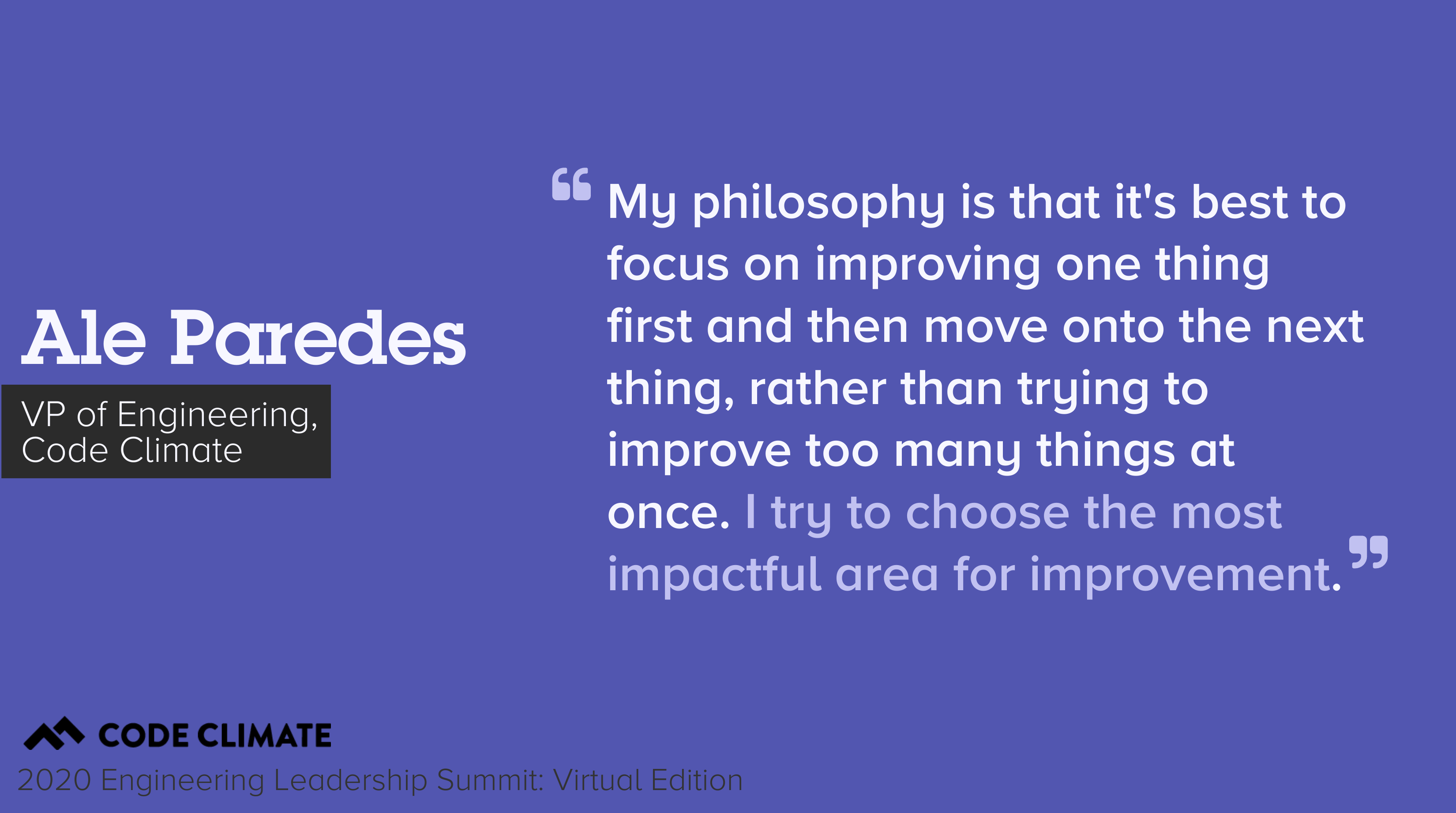 ale quote about impactful metrics