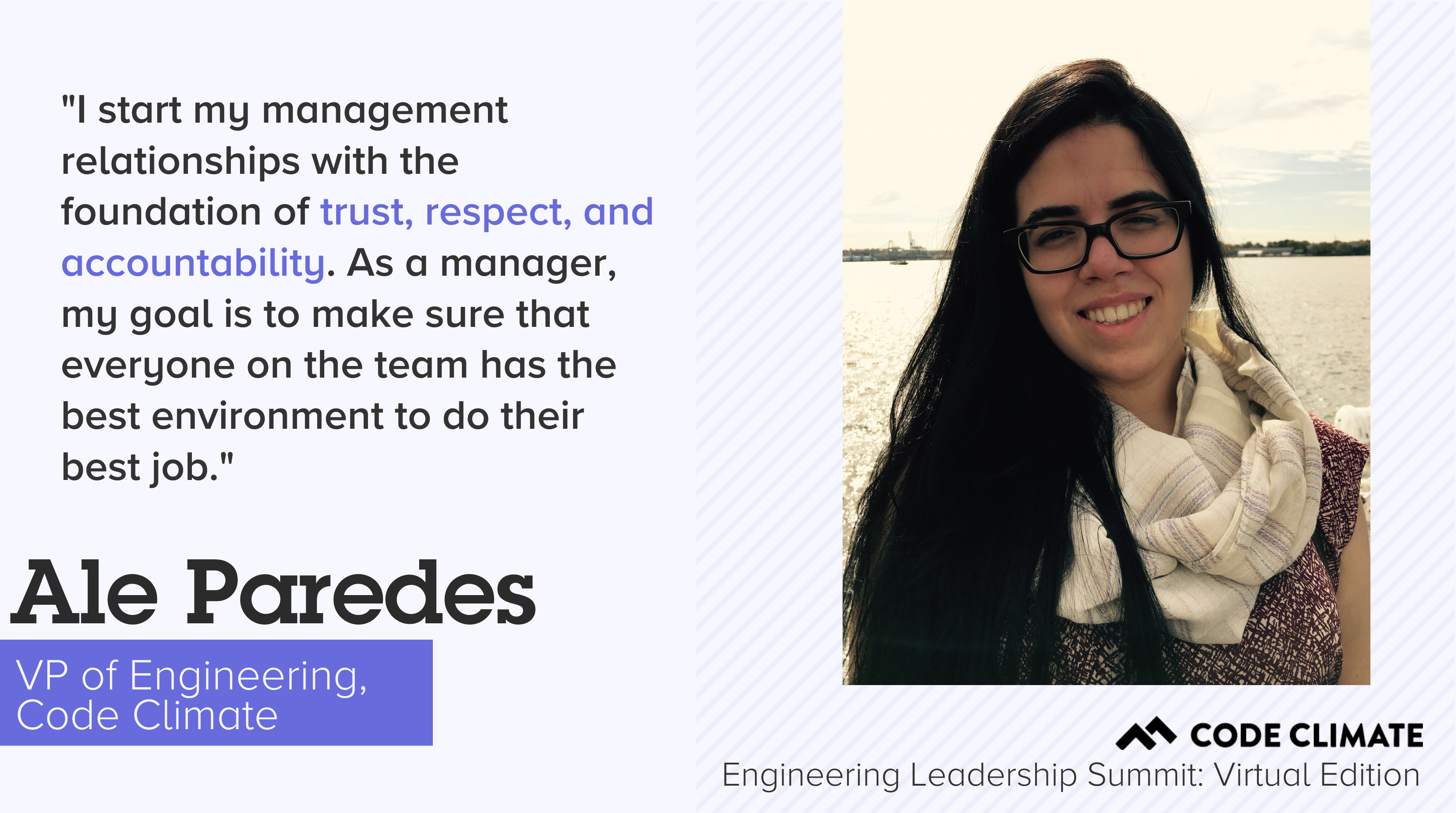 ale headshot and quote about trust