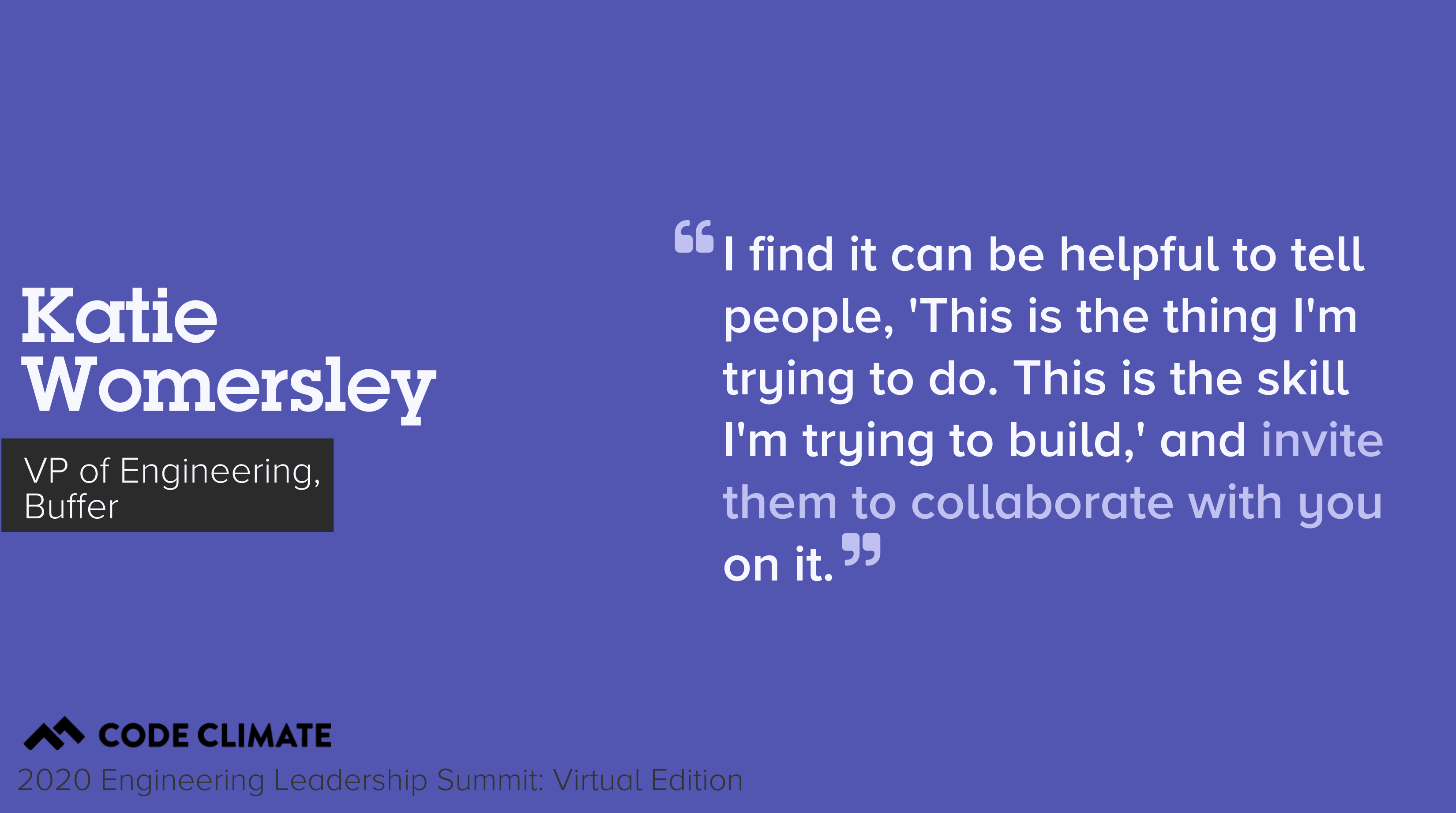 katie collaboration quote