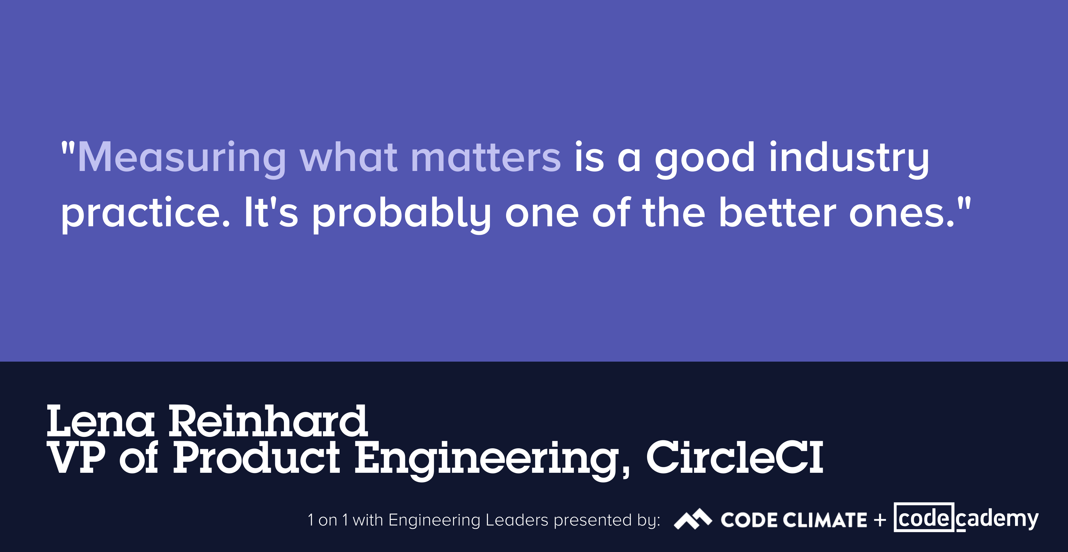 lena reinhard metrics quote