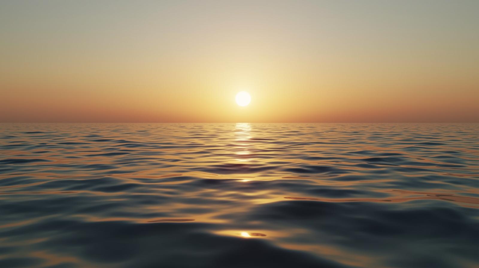 Sunset at the beach.