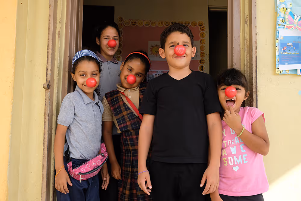 A group of children in Puerto Rico