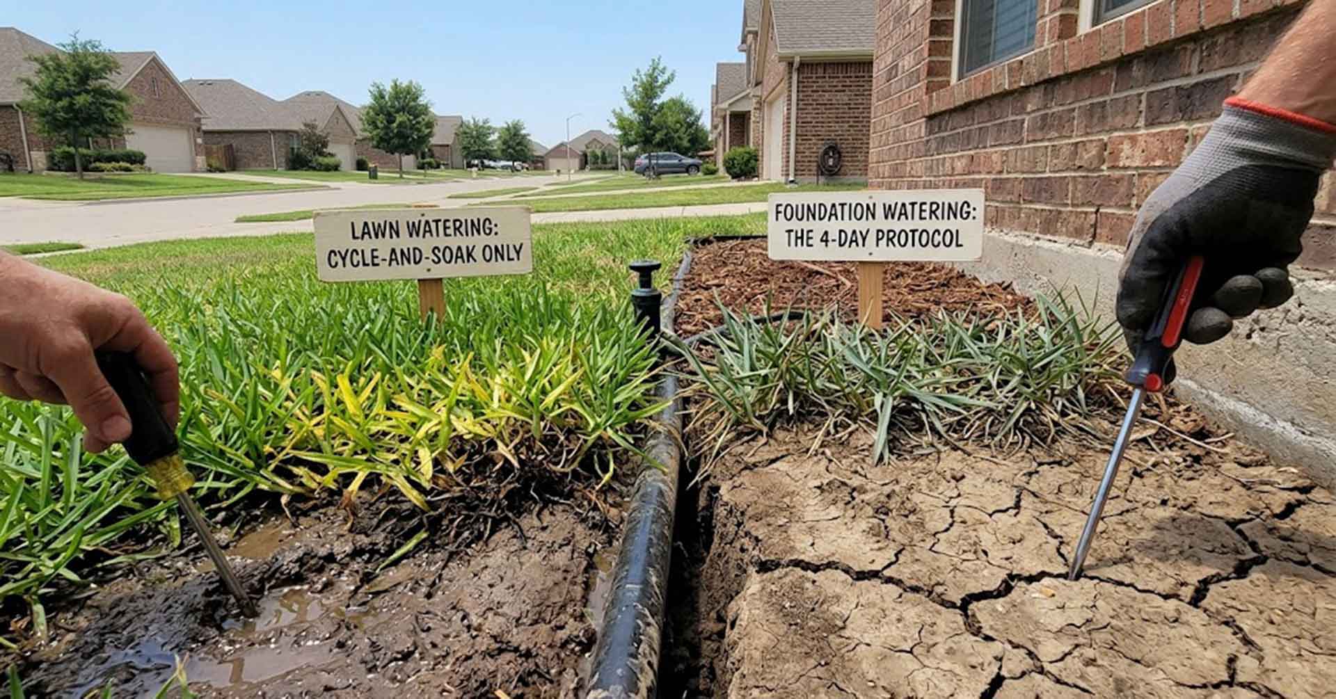 Diagnosing Foundation Dry-Out vs. Overwatered St. Augustine Turf