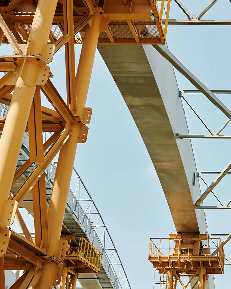 Steel industrial structure symbolizing ECOSI’s long-term vision, expansion, and future growth across the Americas
