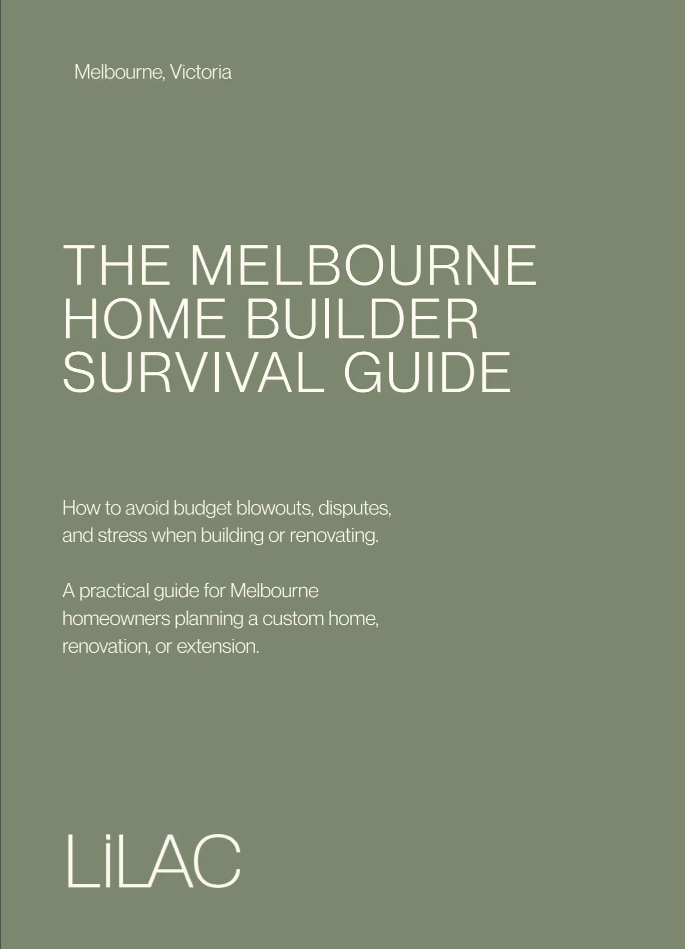 Lilac Home Builder Survival Guide