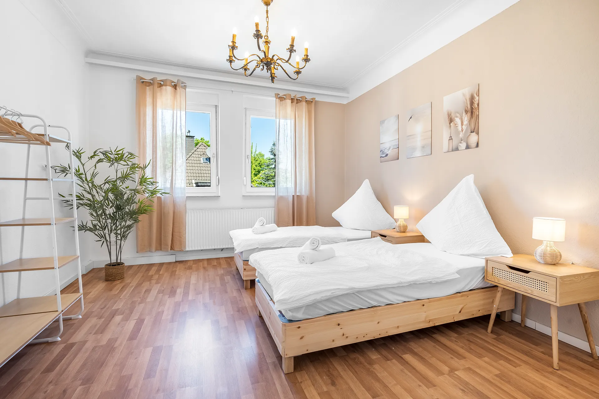 Übernachtung Bochum günstig in unserer Ferienwohnung mit zwei Betten