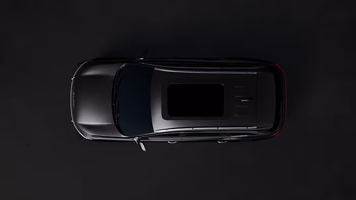 Vista cenital del Carro Soueast modelo S09 color starlit black