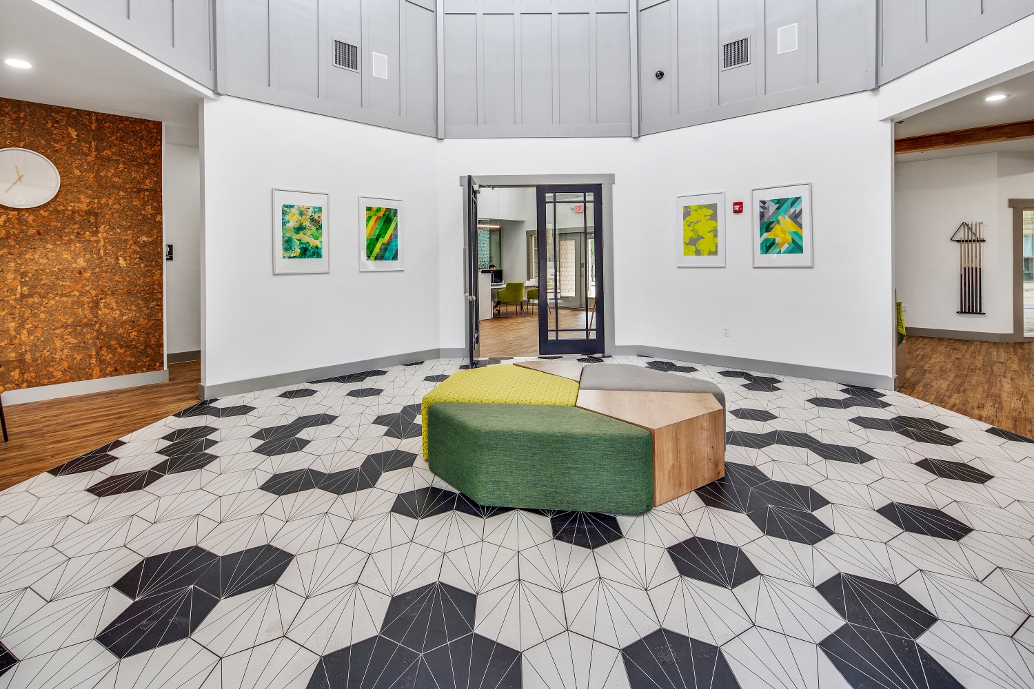 Leasing office lounge