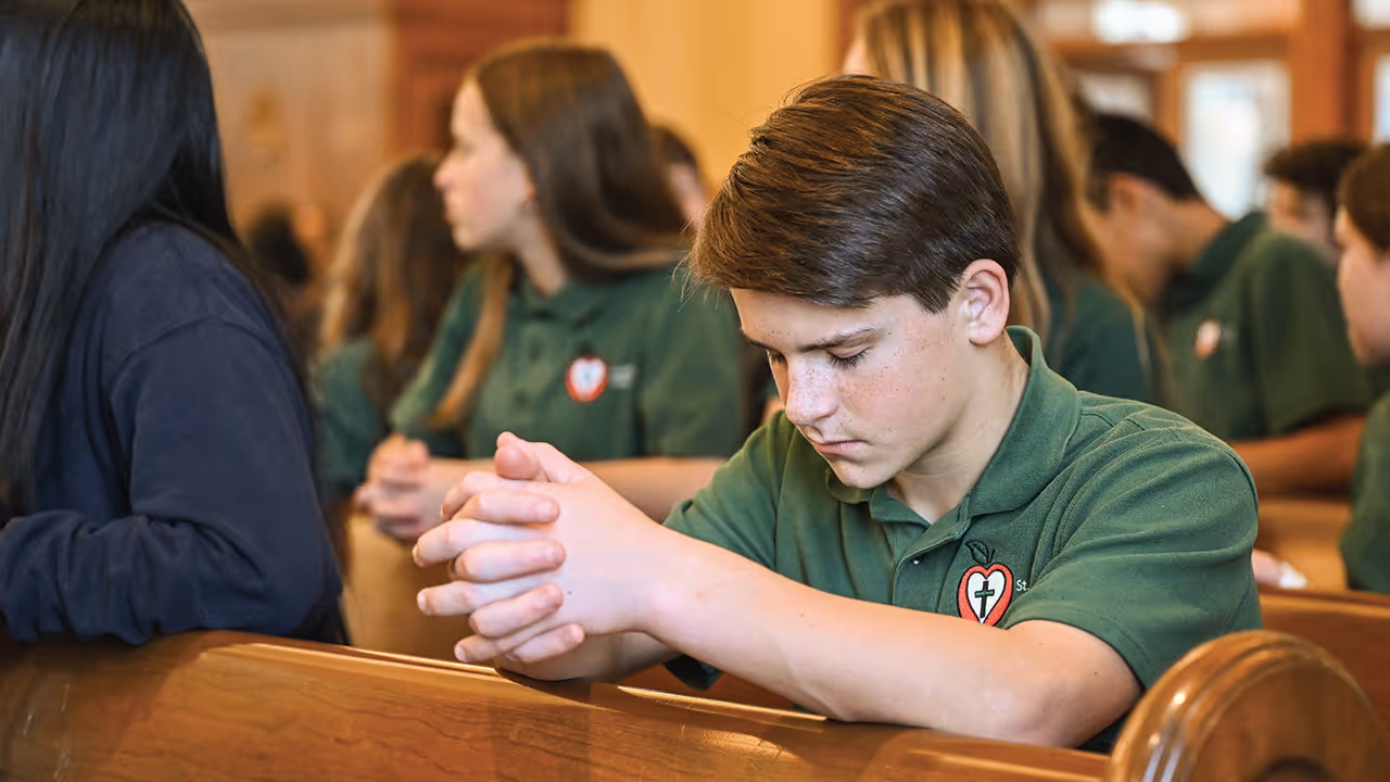 High School Student Praying