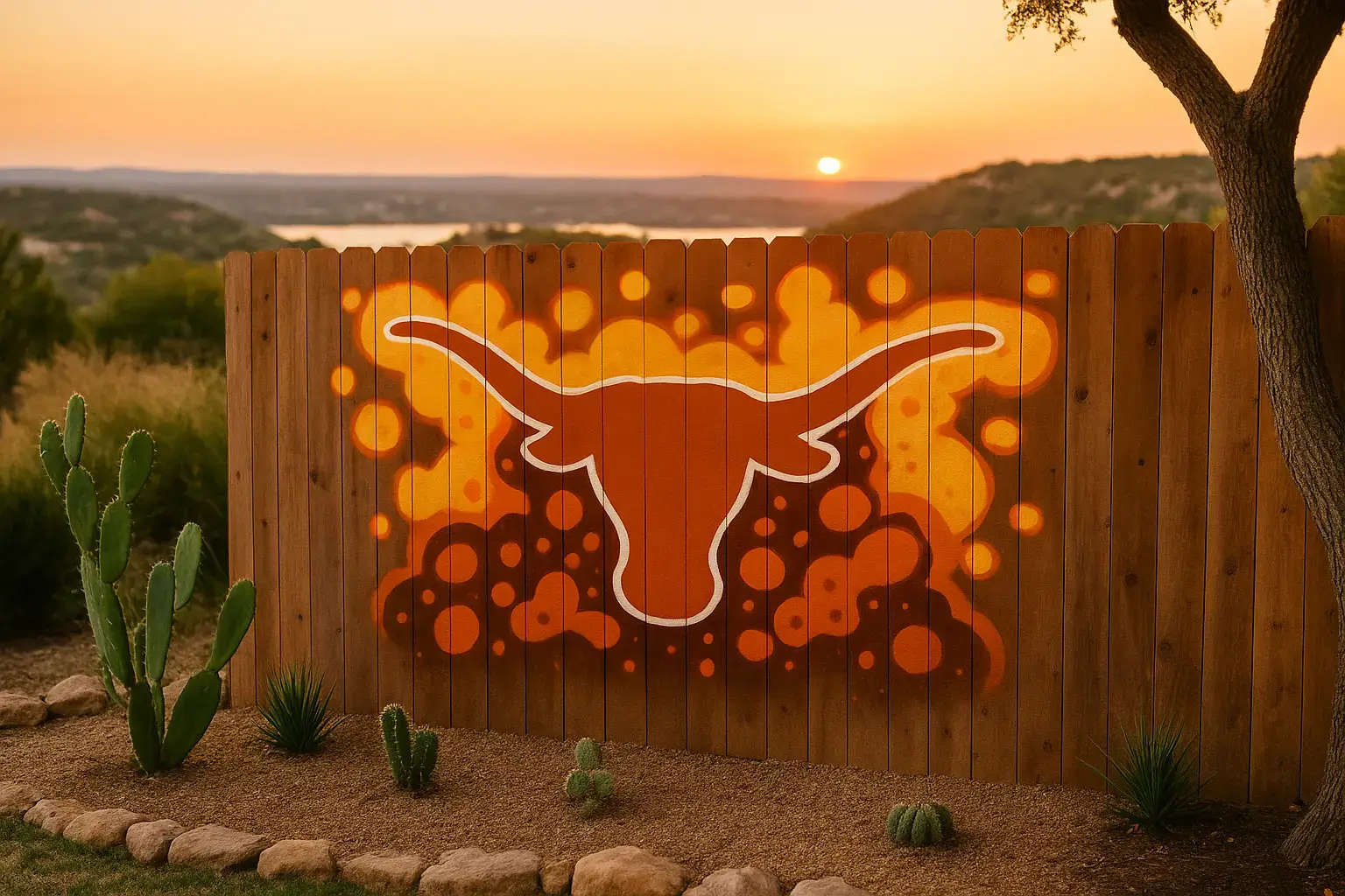 wall mural longhorns, longhorns wall mural