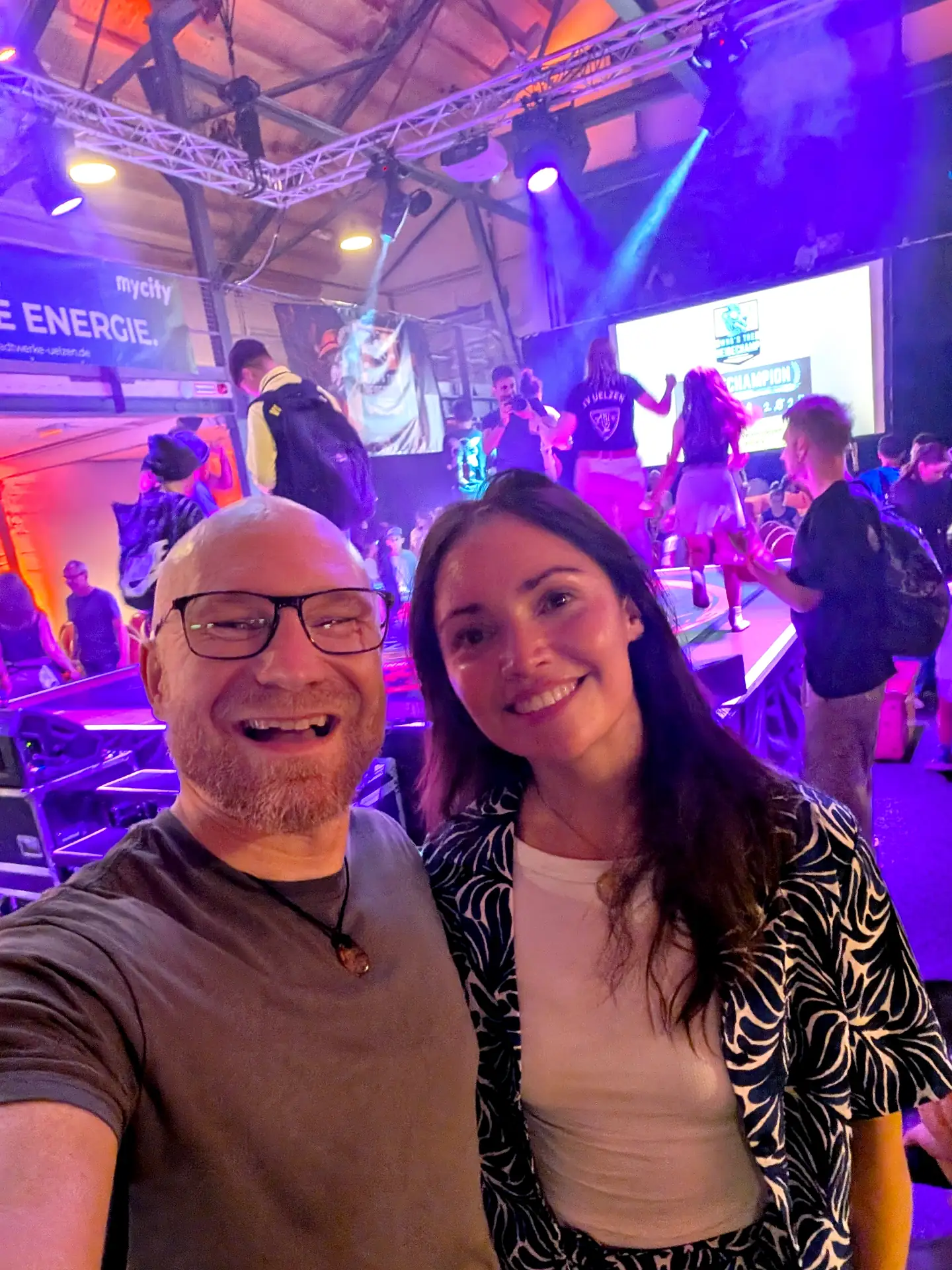Magdalena und Martin vom Uhlpartment beim Heidechampion 2025 in der Jabelmannhalle Uelzen