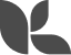 Four black leaf shapes arranged symmetrically forming a pinwheel design.