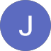 Blue circular icon with a white uppercase letter J in the center.