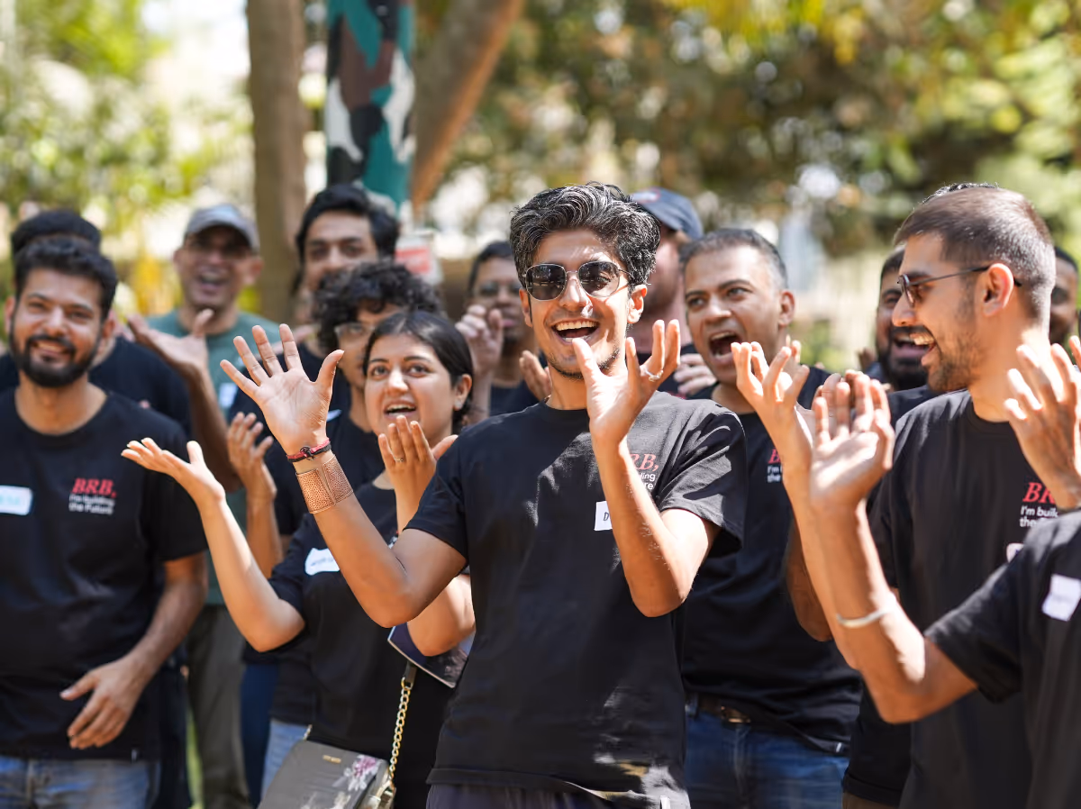 Antler India cohort clapping together