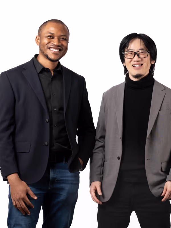 Two male antler founders