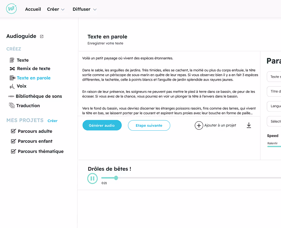 A screenshot of a website page with a description.