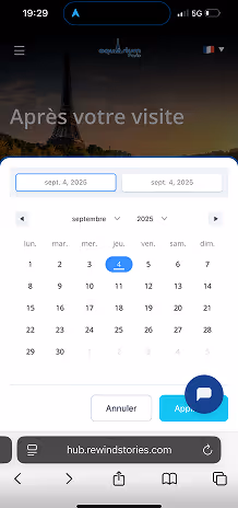 A cell phone with a calendar on the screen.