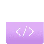 Web development and programming services icon - custom code solutions