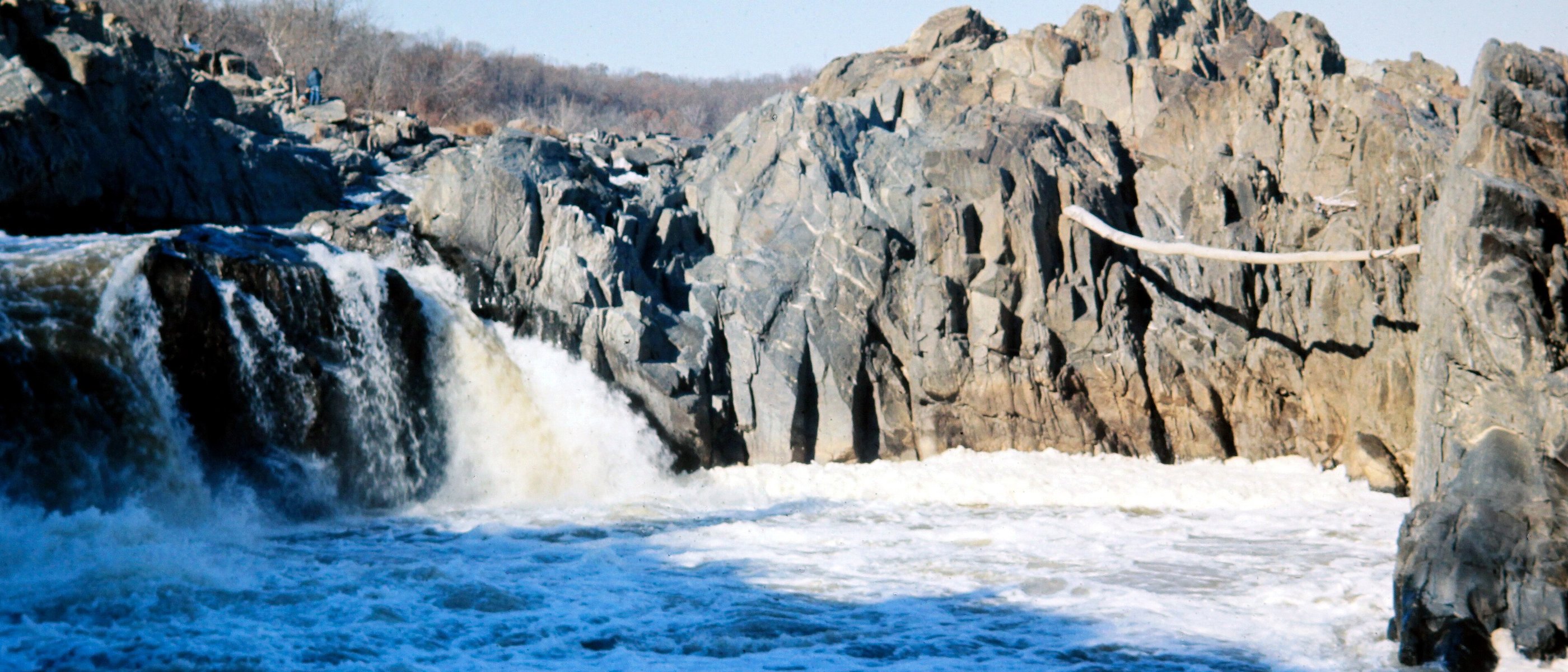 The Potomac River falls at Great Falls Park in Great Falls, Virginia