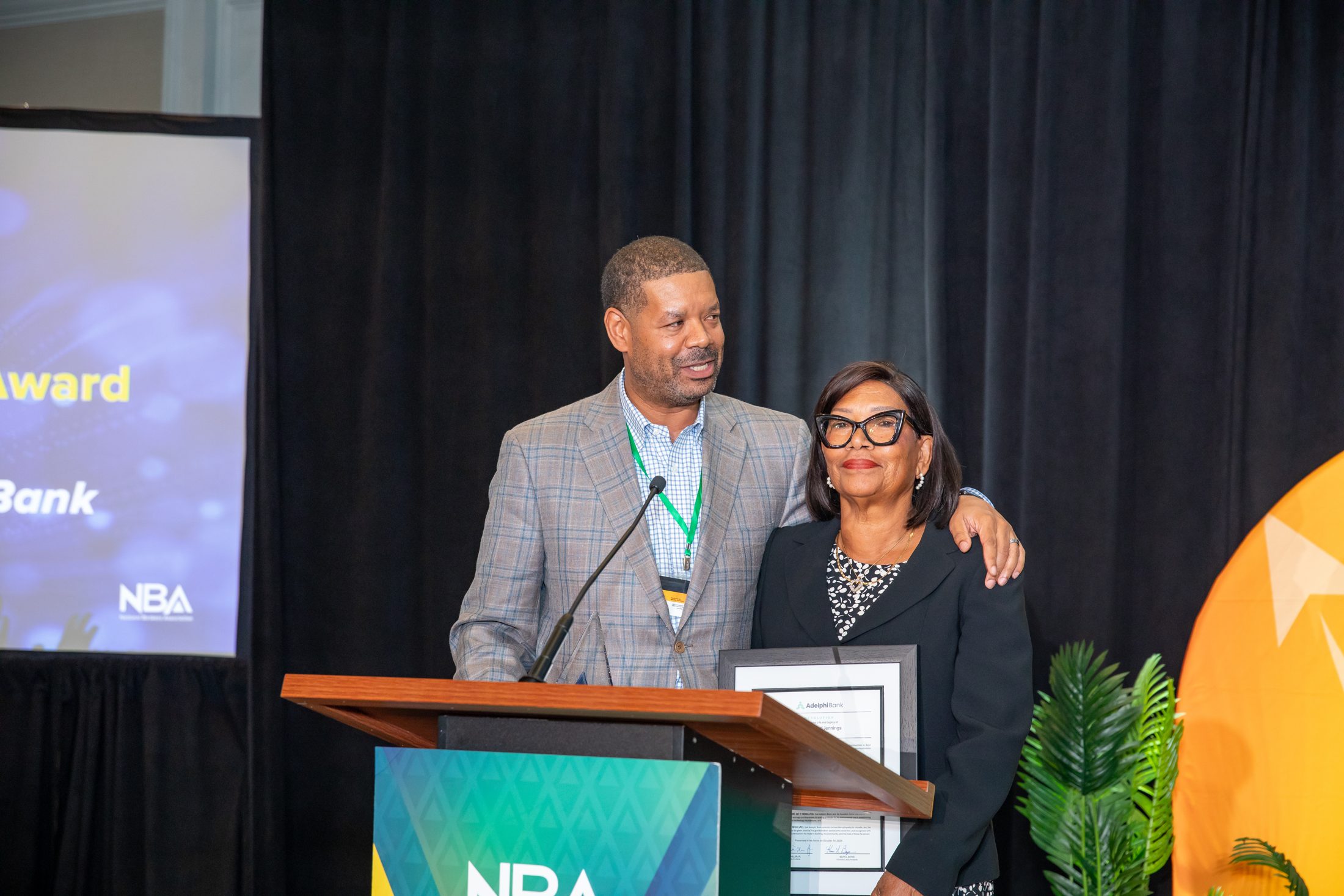 Award presentation at the NBA 100-Year Centennial conference in Washington, DC, produced by Simple Multimedia