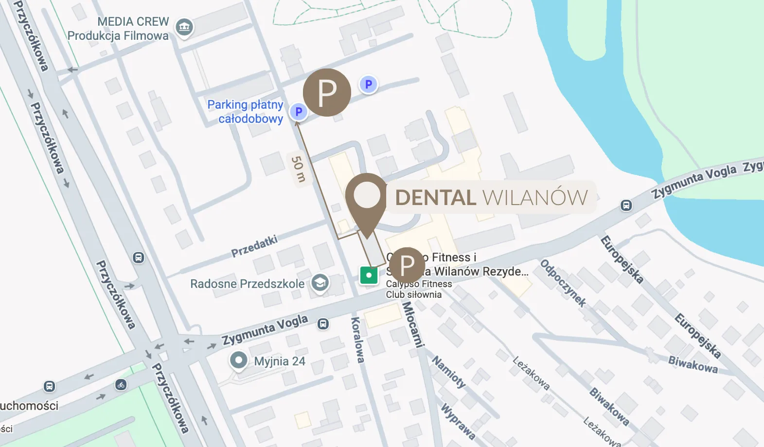 dental-wilanow-warszawa-mapa-dojazdu
