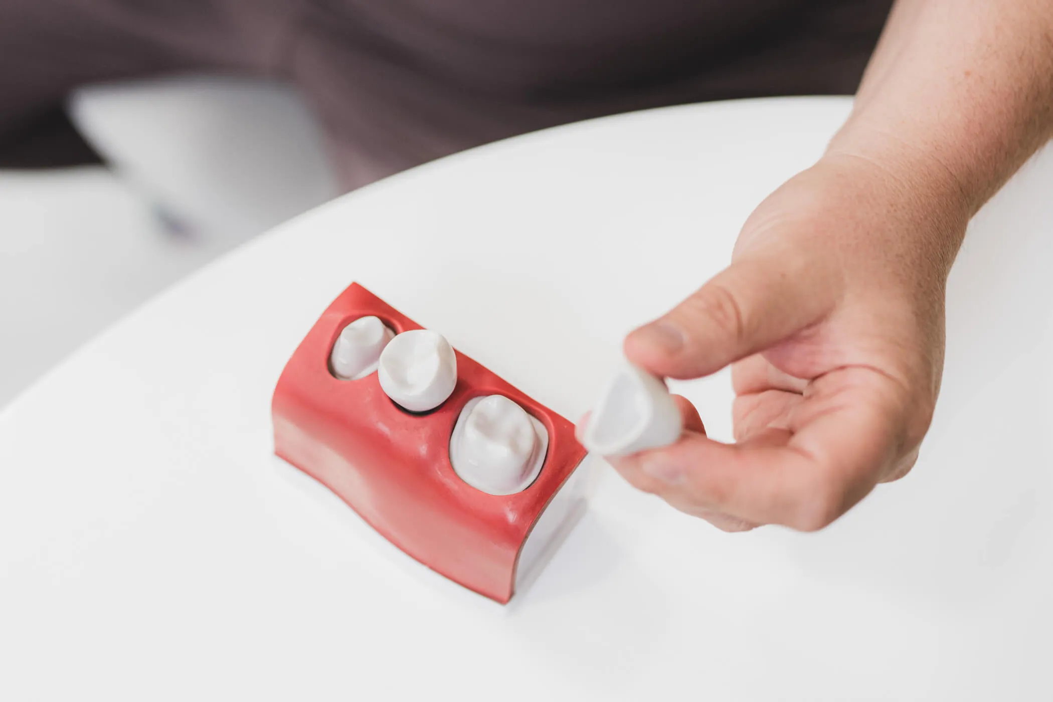 korona-porcelanowa-na-zebie-model-protetyczny-dental-wilanow