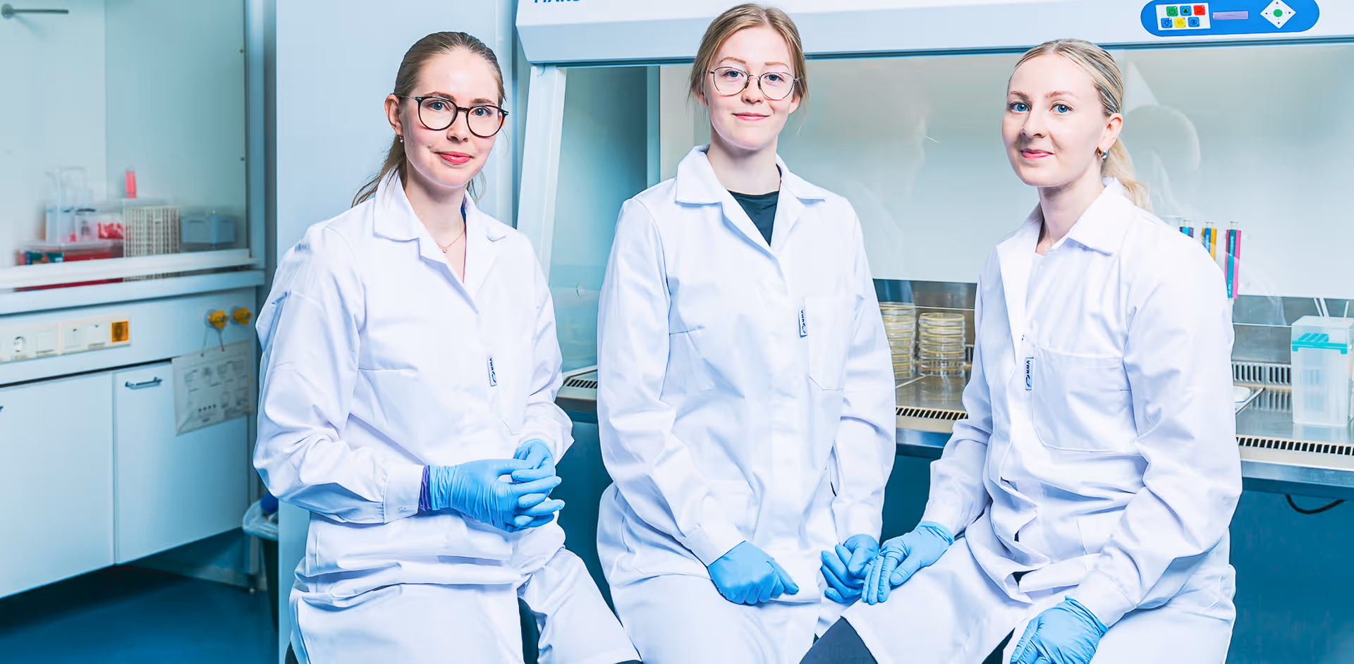 three women from phage laboratory services