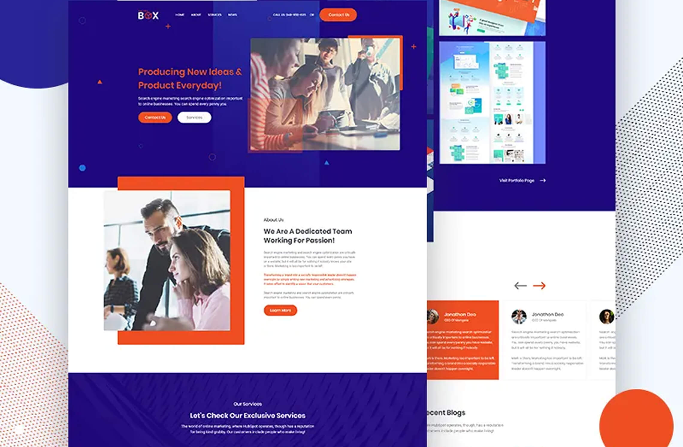 BOX- SEO Agency Homepage Design