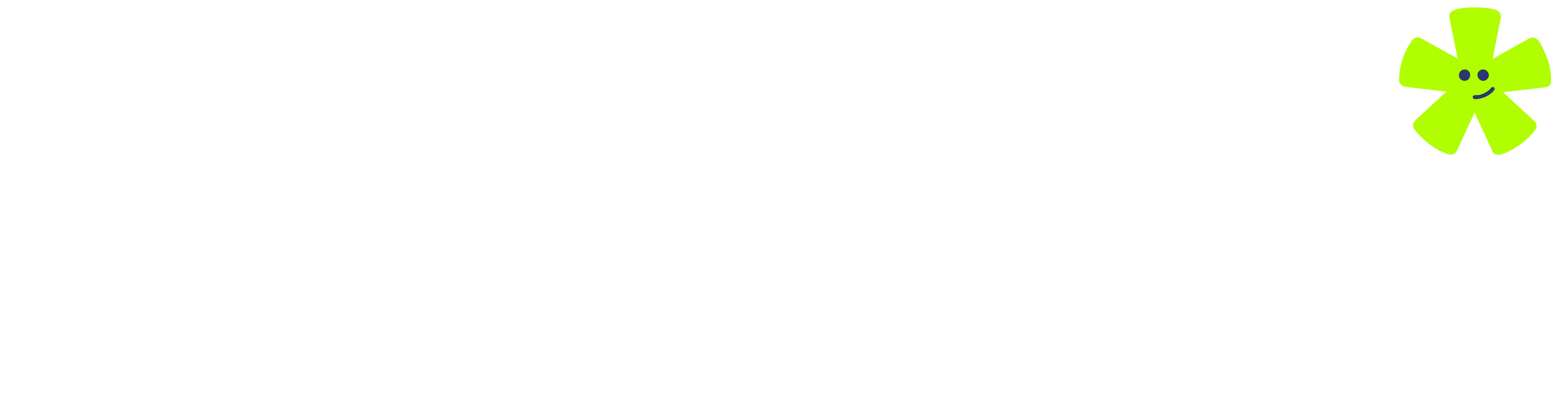 Logo Astérisque en blanc