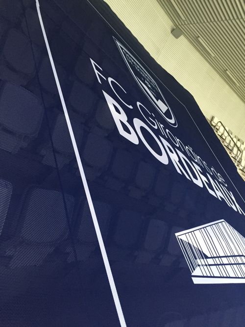 Tifo personnalisé foot Girondins de Bordeaux