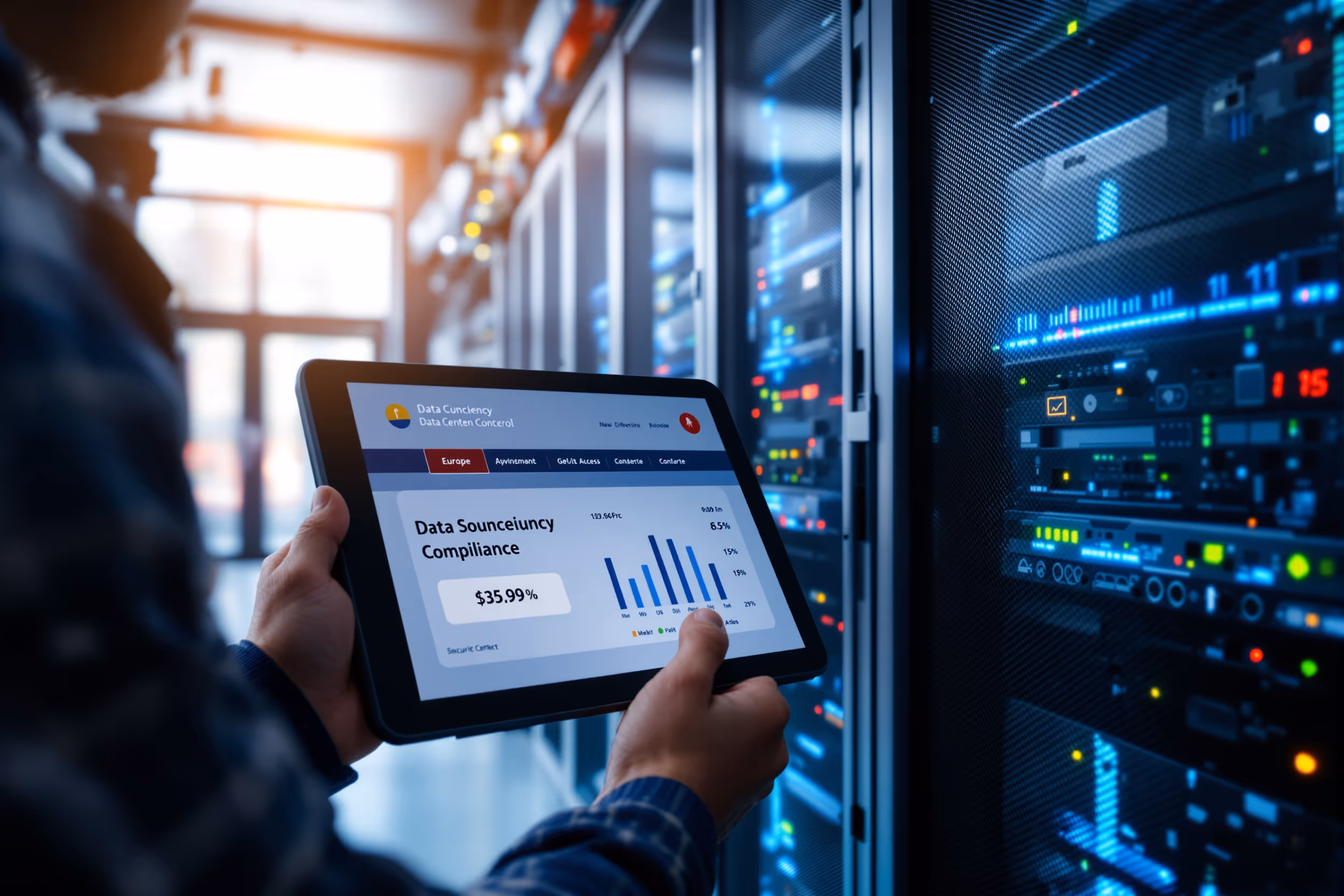 A secure data center in Europe ensures digital sovereignty with enterprise-ready object storage.