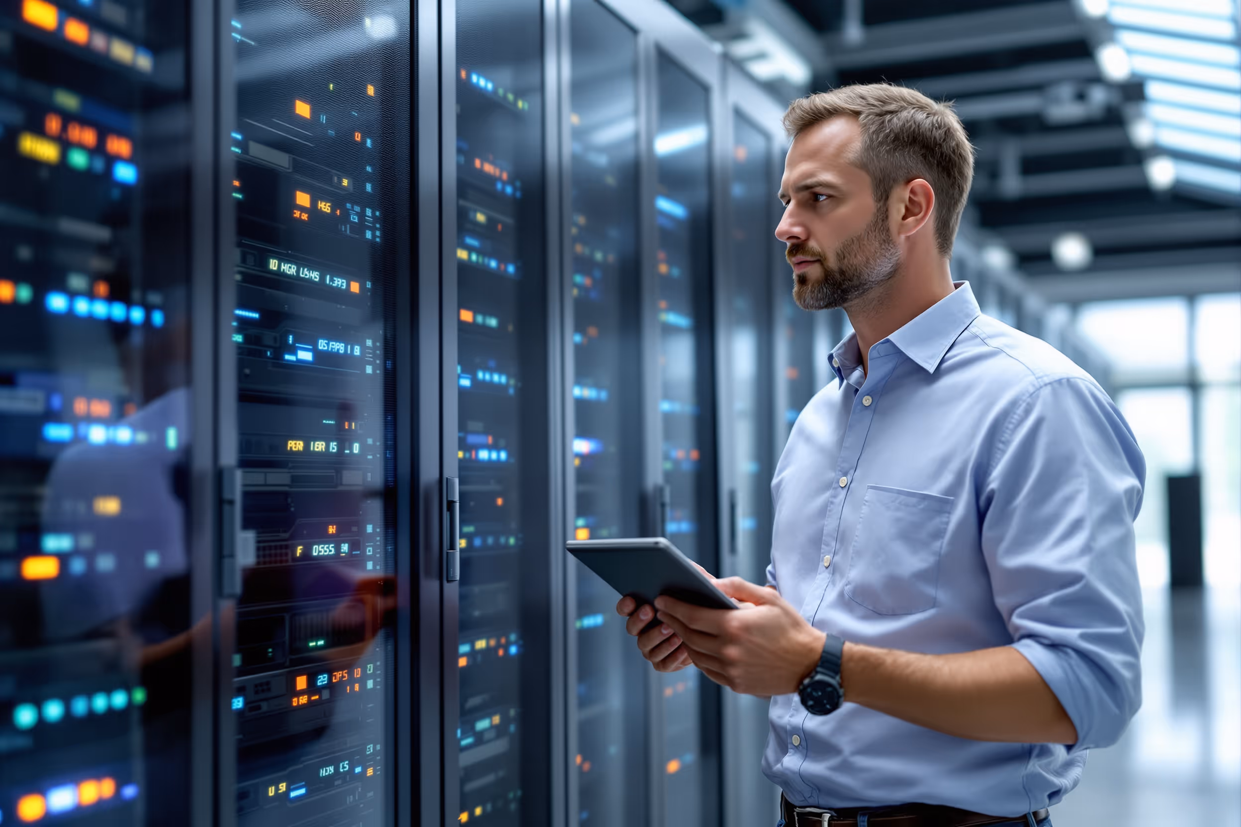 Secure UK data center showcasing data sovereignty and GDPR compliance.