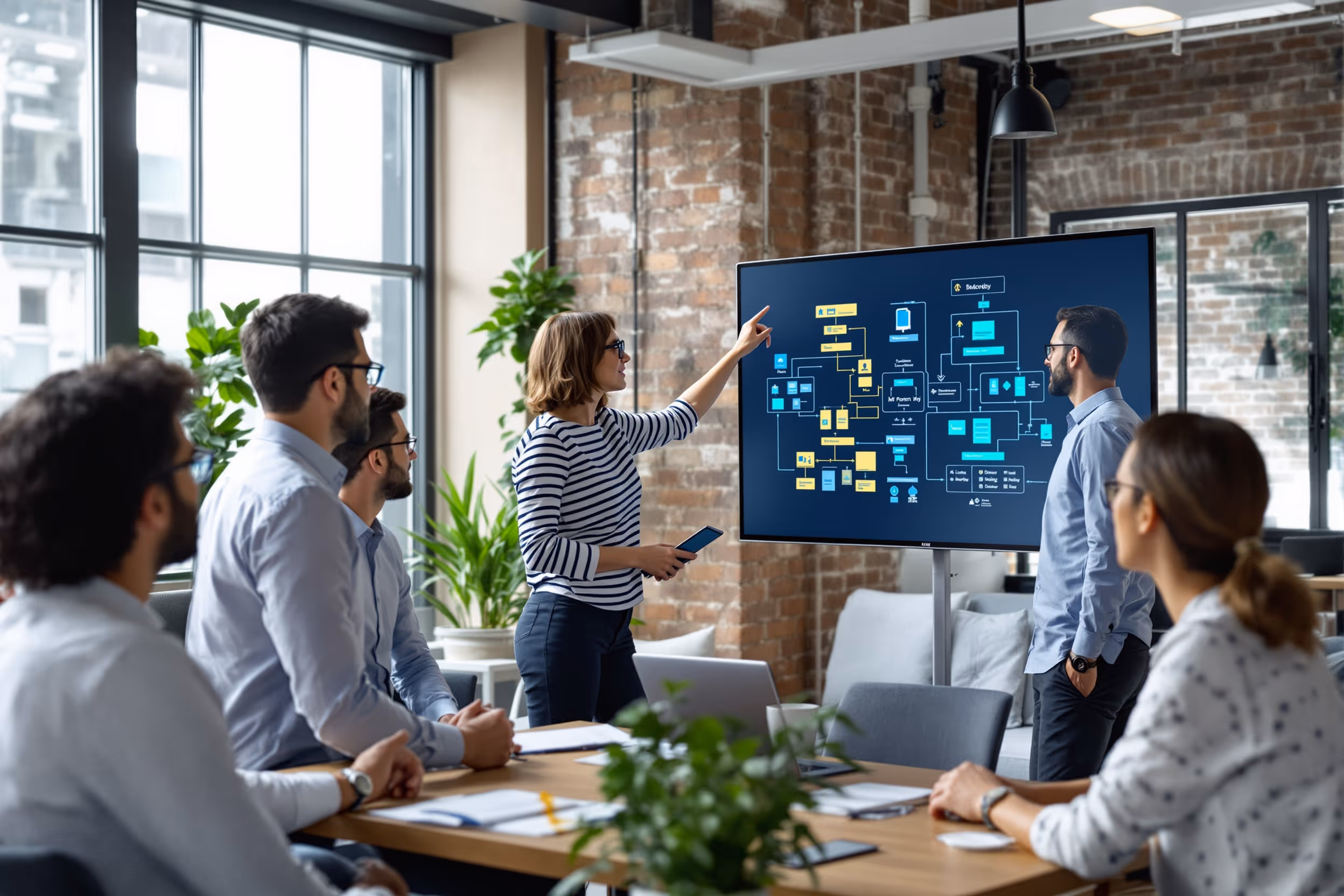 IT team in London discussing sovereign cloud storage solutions.