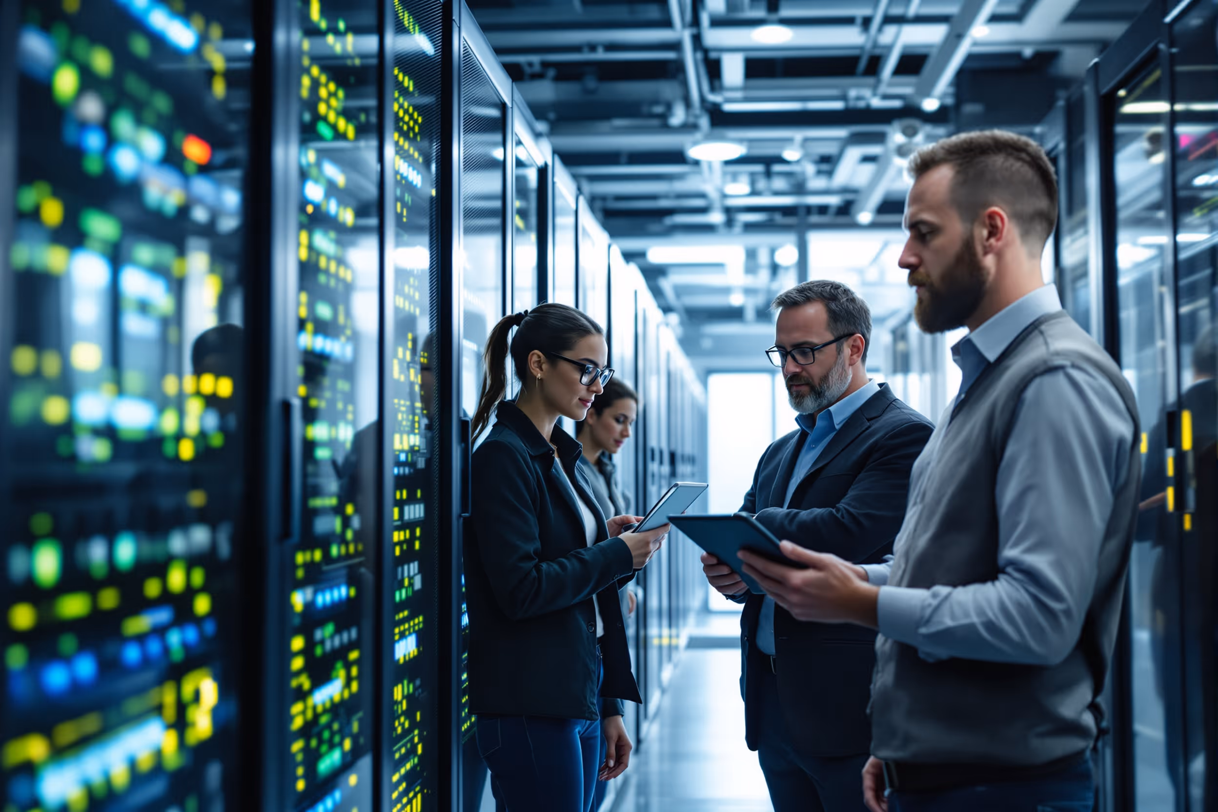 Secure data center in the UK, ensuring sovereign and secure medical records storage.