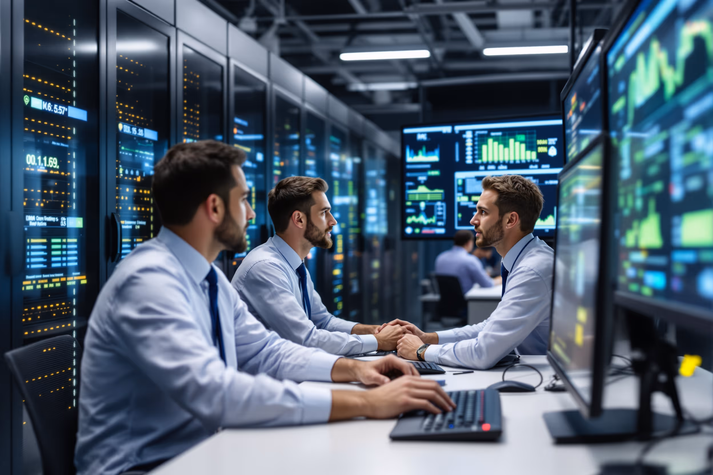 Secure data center in the UK ensuring data sovereignty.