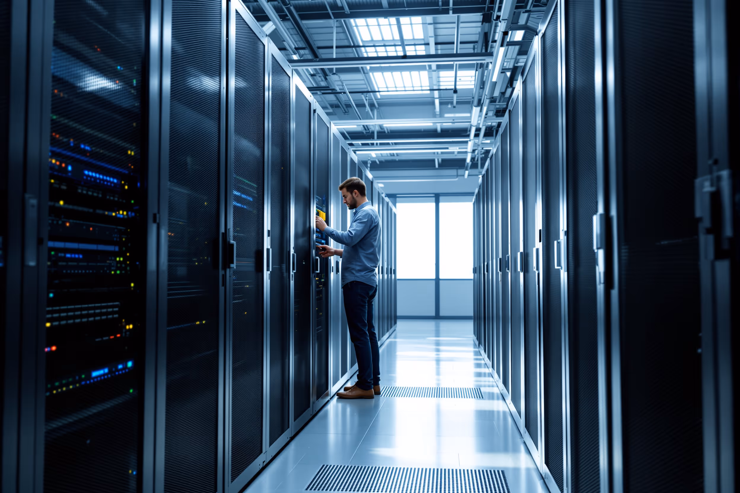 Data center in the UK showcasing secure, sovereign object storage.